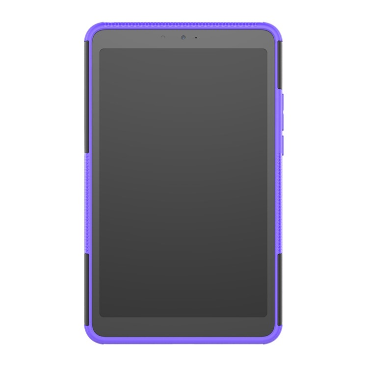 Anti-slip PC + TPU Hybrid Protective Case with Kickstand for Xiaomi Mi Pad 4 - Purple-9