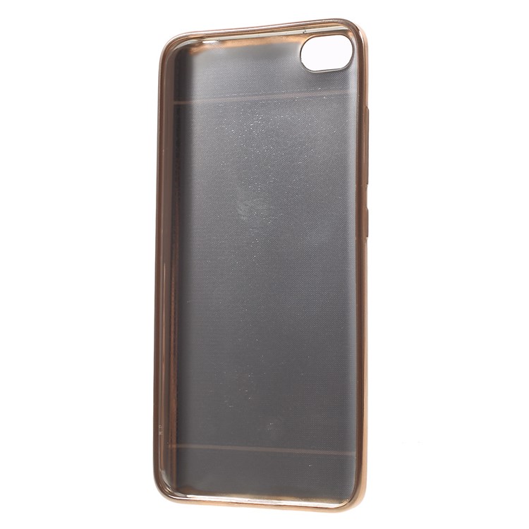 PU Leather Coated Plating TPU Case for Xiaomi Mi 5 - Black-2