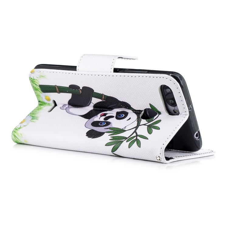 For Xiaomi Redmi 6 (Dual Camera: 12MP+5MP) Pattern Printing Leather Wallet Stand Protection Cover Case - Lovely Panda-4