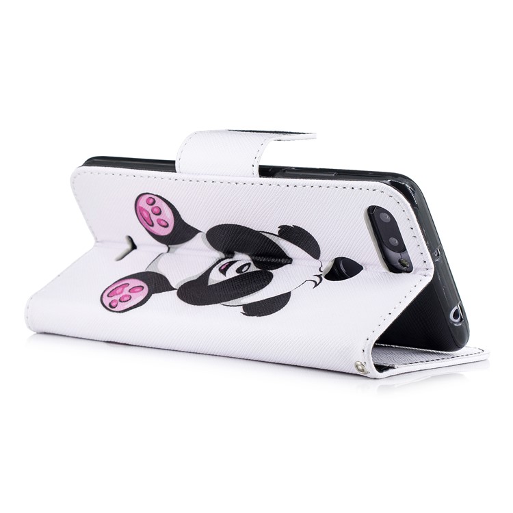 For Xiaomi Redmi 6 (Dual Camera: 12MP+5MP) Pattern Printing Leather Wallet Stand Folio Casing - Cute Panda-4