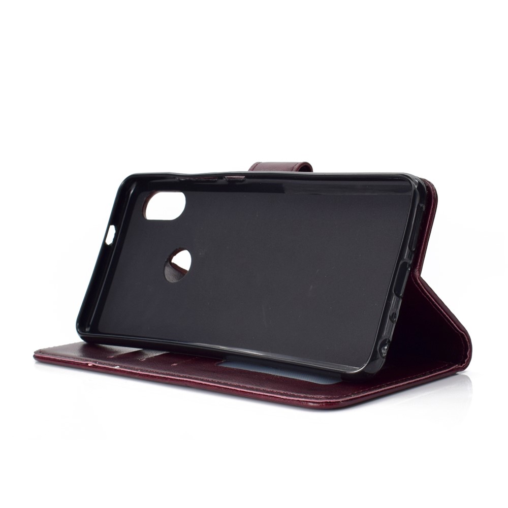 Imprinted Mandala Pattern PU Leather Wallet Stand Cover Case for Xiaomi Redmi Note 5 Pro (Dual Camera) / Redmi Note 5 (China) - Brown-6