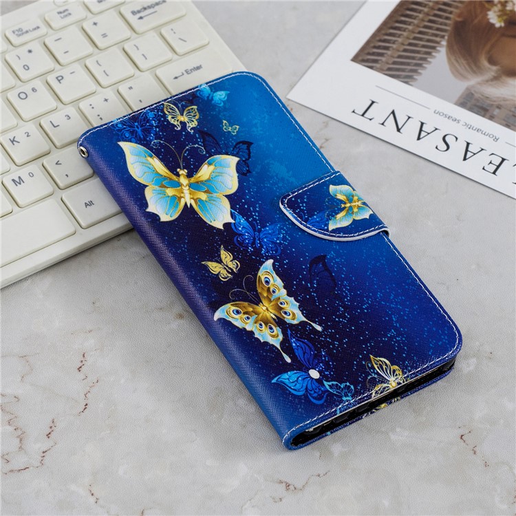 Pattern Printing Leather Wallet Case for Xiaomi Redmi Note 5 Pro (Dual Camera) / Redmi Note 5 (China) - Butterfly Pattern-10