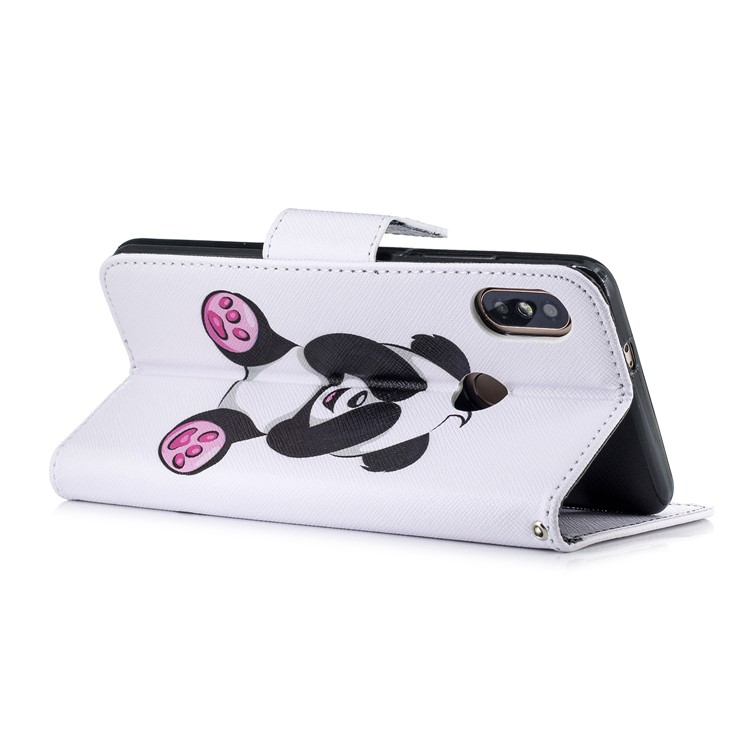 Pattern Printing Leather Wallet Cover for Xiaomi Redmi Note 5 Pro (Dual Camera) / Redmi Note 5 (China) - Cute Panda-4