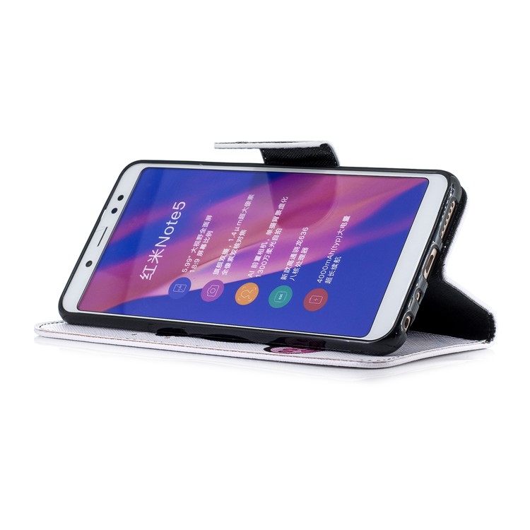 Pattern Printing Leather Wallet Cover for Xiaomi Redmi Note 5 Pro (Dual Camera) / Redmi Note 5 (China) - Cute Panda-5
