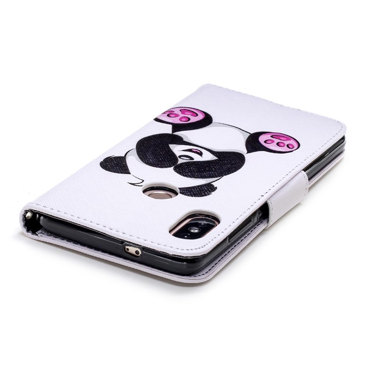 Pattern Printing Leather Wallet Cover for Xiaomi Redmi Note 5 Pro (Dual Camera) / Redmi Note 5 (China) - Cute Panda-7