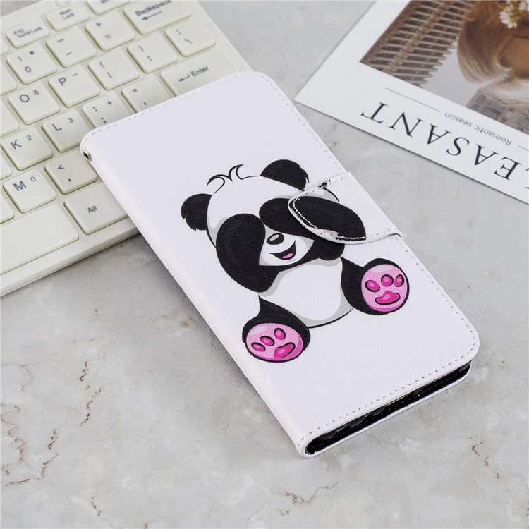 Pattern Printing Leather Wallet Cover for Xiaomi Redmi Note 5 Pro (Dual Camera) / Redmi Note 5 (China) - Cute Panda-9