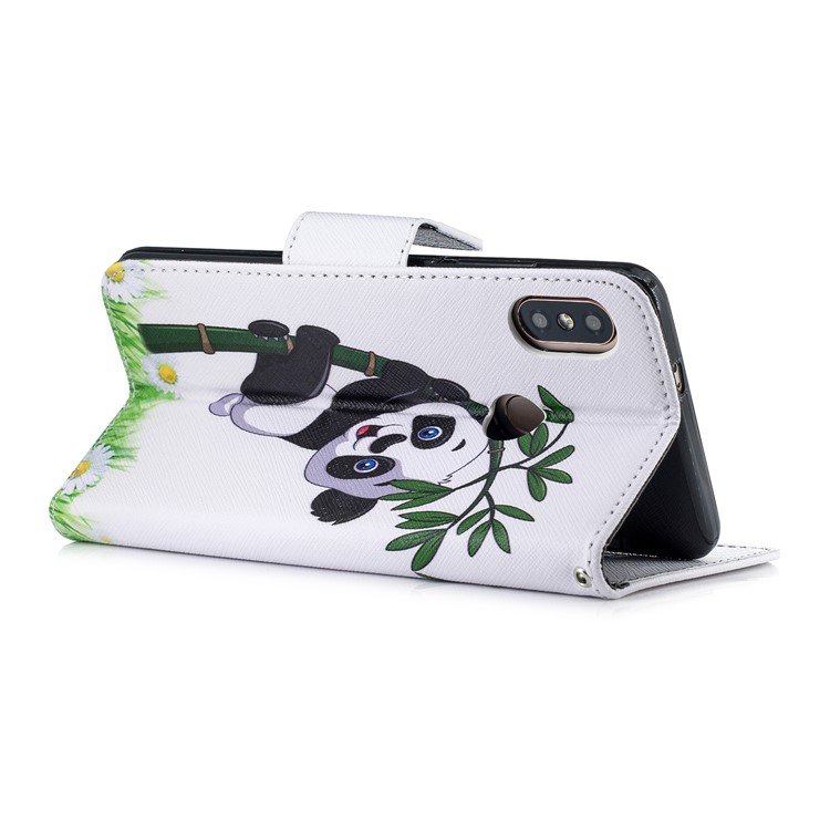 Pattern Printing Leather Wallet Shell Case for Xiaomi Redmi Note 5 Pro (Dual Camera) / Redmi Note 5 (China) - Panda Pattern-4