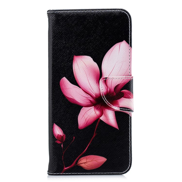 Pattern Printing Wallet Leather Stand Cover for Xiaomi Redmi Note 5 Pro (Dual Camera) / Redmi Note 5 (China) - Flower Pattern-2