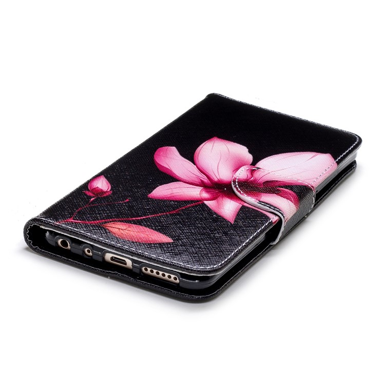 Pattern Printing Wallet Leather Stand Cover for Xiaomi Redmi Note 5 Pro (Dual Camera) / Redmi Note 5 (China) - Flower Pattern-6