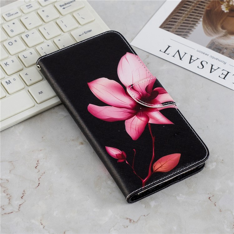 Pattern Printing Wallet Leather Stand Cover for Xiaomi Redmi Note 5 Pro (Dual Camera) / Redmi Note 5 (China) - Flower Pattern-9