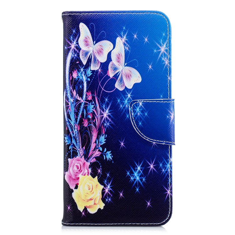 Pattern Printing Magnetic Leather Stand Case for Xiaomi Redmi Note 5 Pro (Dual Camera) / Redmi Note 5 (China) - Elegant Butterflies-2