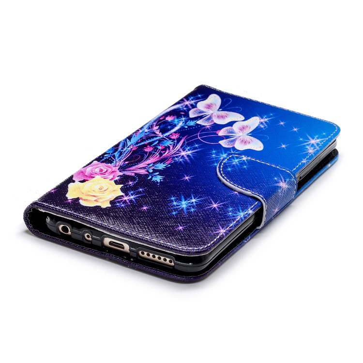 Pattern Printing Magnetic Leather Stand Case for Xiaomi Redmi Note 5 Pro (Dual Camera) / Redmi Note 5 (China) - Elegant Butterflies-6