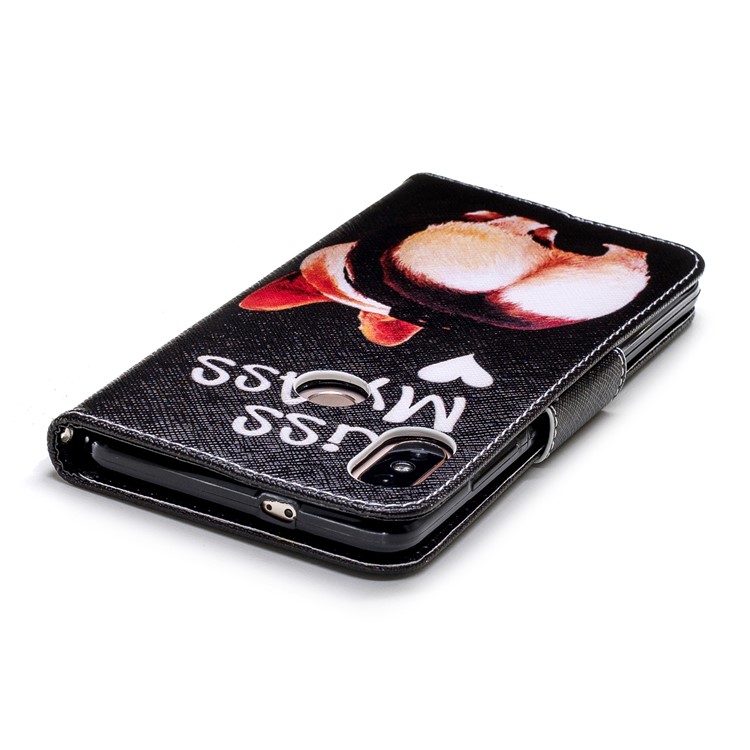 Pattern Printing Magnetic Leather Stand Cover for Xiaomi Redmi Note 5 Pro (Dual Camera) / Redmi Note 5 (China) - Kiss My Ass-7