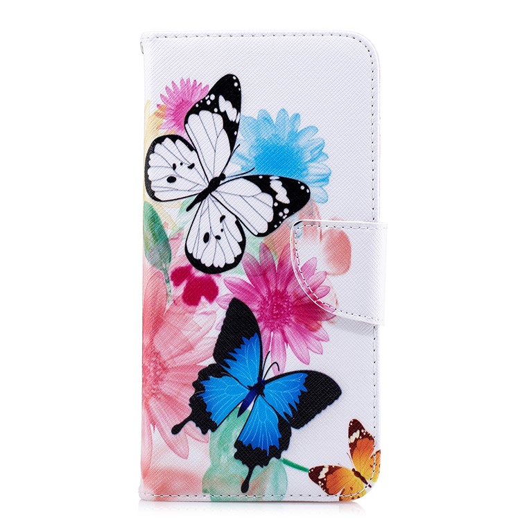 Pattern Printing Wallet Leather Stand Case for Xiaomi Redmi Note 5 Pro (Dual Camera) / Redmi Note 5 (China) - Vivid Butterflies-4