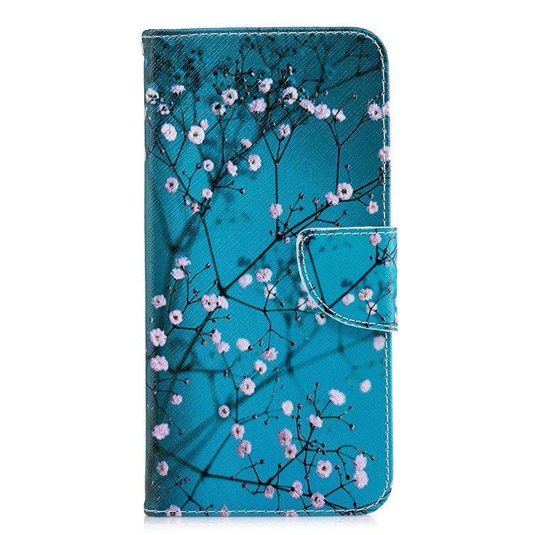 Pattern Printing Magnetic Leather Stand Case for Xiaomi Redmi Note 5 Pro (Dual Camera) / Redmi Note 5 (China) - Tree with Flowers-4