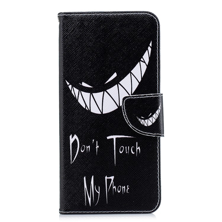 Pattern Printing Leather Stand Cover with Card Slots for Xiaomi Redmi Note 5 Pro (Dual Camera) / Redmi Note 5 (China) - Do not Touch My Phone-4