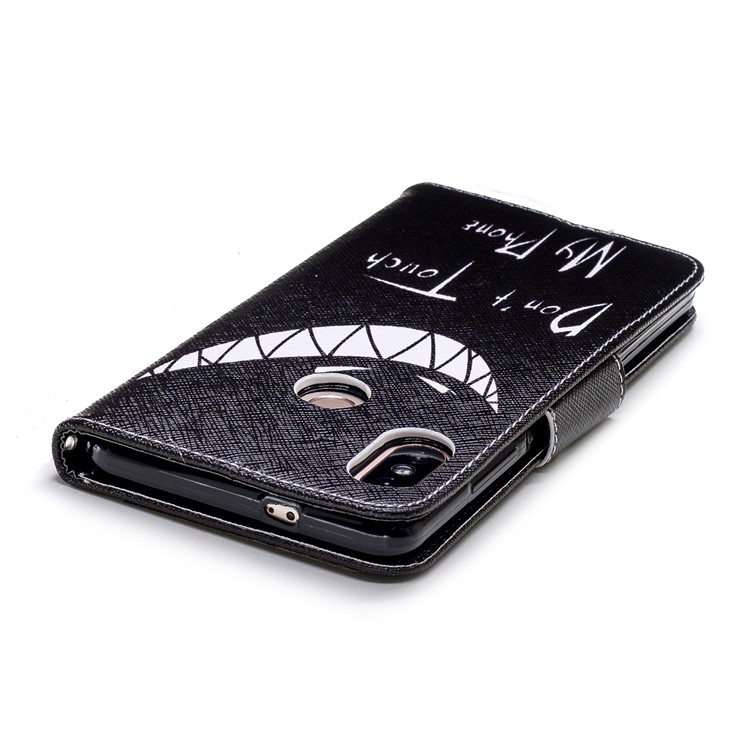 Pattern Printing Leather Stand Cover with Card Slots for Xiaomi Redmi Note 5 Pro (Dual Camera) / Redmi Note 5 (China) - Do not Touch My Phone-9