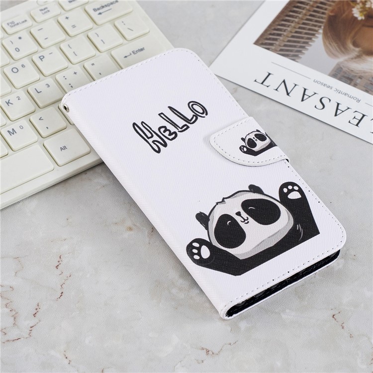 Patterned Wallet Magnetic Leather Shell for Xiaomi Redmi Note 5 Pro (Dual Camera) / Redmi Note 5 (China) - Adorable Panda-2