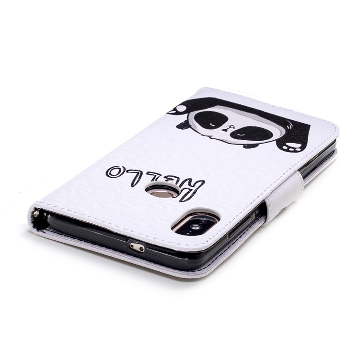 Patterned Wallet Magnetic Leather Shell for Xiaomi Redmi Note 5 Pro (Dual Camera) / Redmi Note 5 (China) - Adorable Panda-9