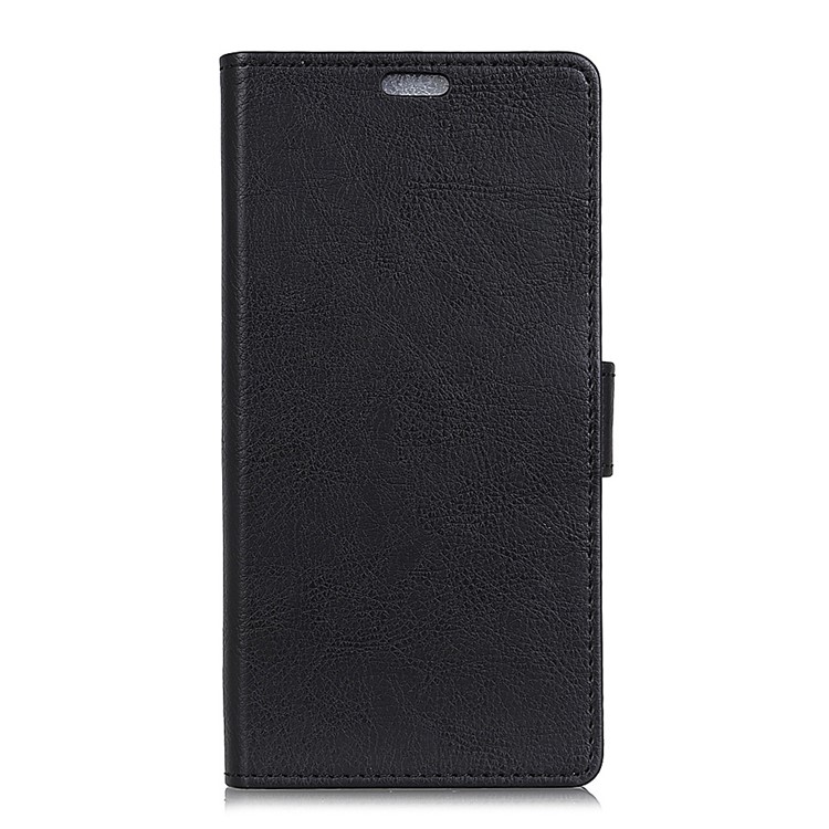 Crazy Horse Split Leather Case for Xiaomi Pocophone F1 / Poco F1 (India) Wallet Stand Cell Phone Cover - Black-4
