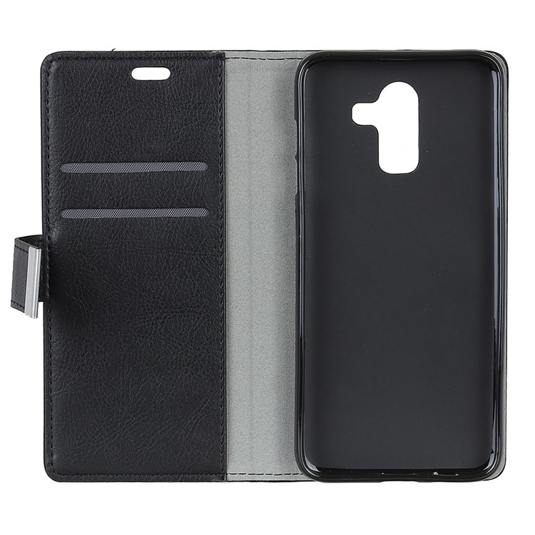 Crazy Horse Split Leather Case for Xiaomi Pocophone F1 / Poco F1 (India) Wallet Stand Cell Phone Cover - Black-6