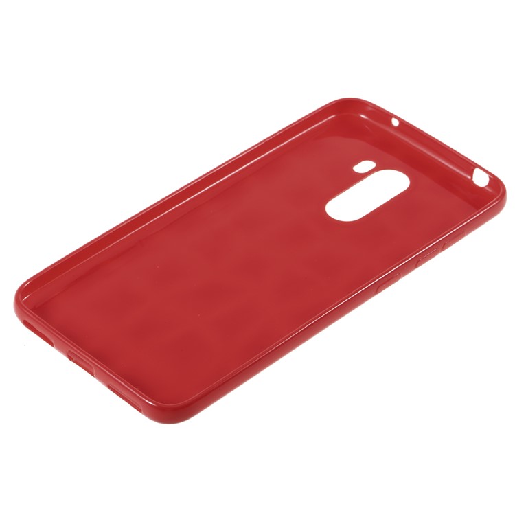 3D Diamond Texture TPU Case for Xiaomi Pocophone F1 / Poco F1 (India) - Red-2