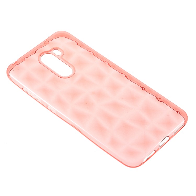 3D Diamond Texture TPU Phone Cover for Xiaomi Pocophone F1 / Poco F1 (India) - Rose-3