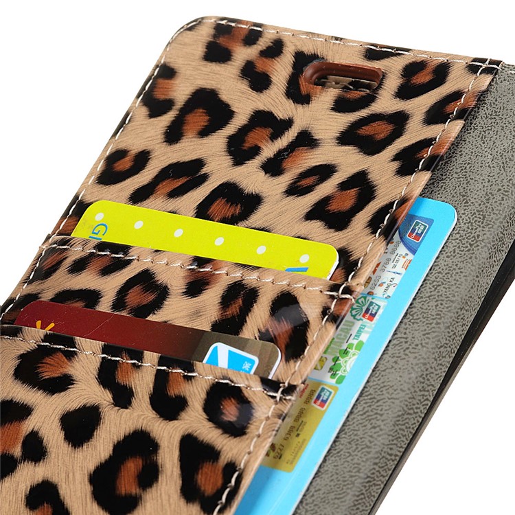Leopard Pattern Magnetic Leather Wallet Phone Case for Xiaomi Redmi Note 6 Pro-5