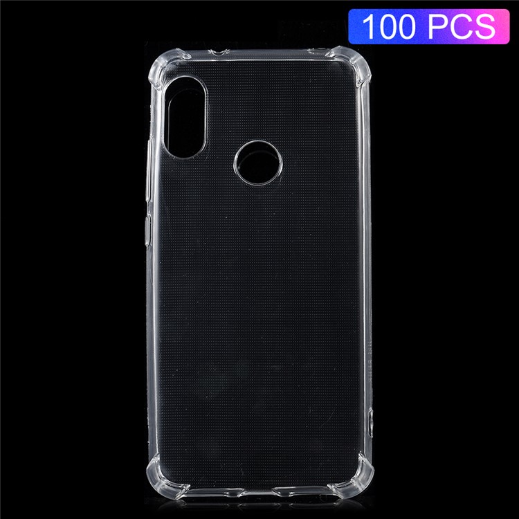 100PCS/Pack Shockproof Crystal Clear TPU Drop Protection Case for Xiaomi Mi A2 Lite / Redmi 6 Pro-1