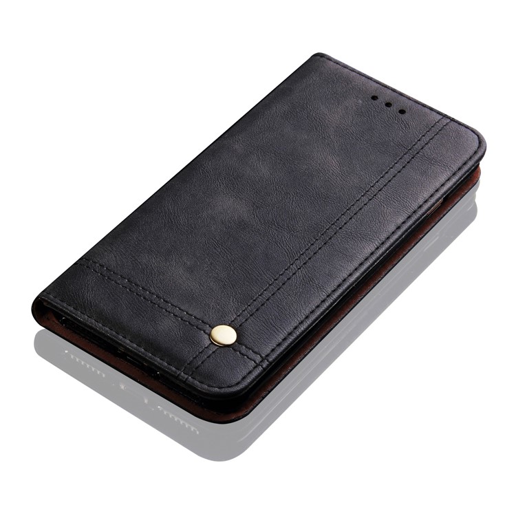 Auto-absorbed Crazy Horse Vintage Leather Wallet Case for Xiaomi Pocophone F1 / Poco F1 (India) - Black-8