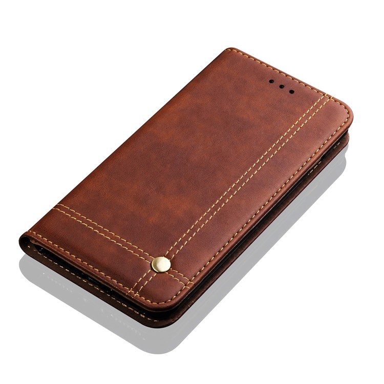 Auto-absorbed Crazy Horse Vintage PU Leather Cell Phone Cover for Xiaomi Pocophone F1 / Poco F1 (India) - Coffee-7