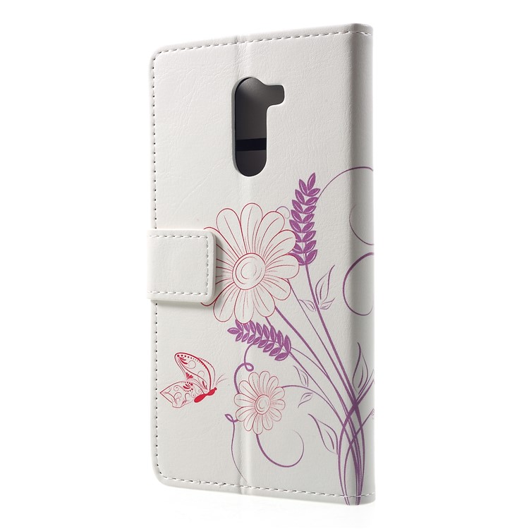 Pattern Printing Stand Leather Wallet Mobile Phone Shell for Xiaomi Pocophone F1 / Poco F1 (India) - Flower Pattern-2
