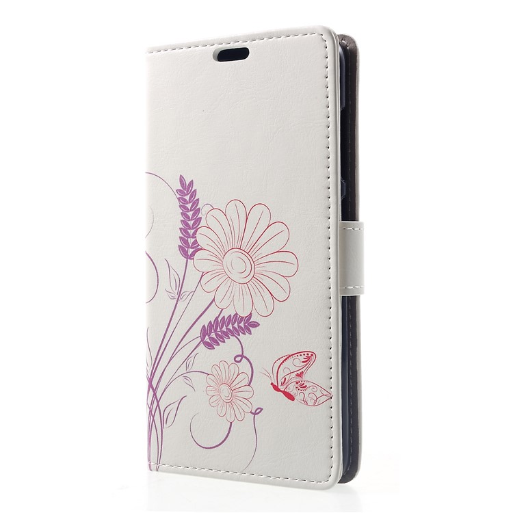 Pattern Printing Stand Leather Wallet Mobile Phone Shell for Xiaomi Pocophone F1 / Poco F1 (India) - Flower Pattern-3