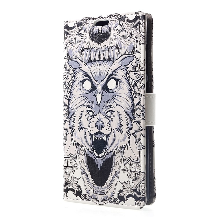 Pattern Printing Stand Leather Wallet Mobile Phone Case Accessory for Xiaomi Pocophone F1 / Poco F1 (India) - Abstract Owl-3