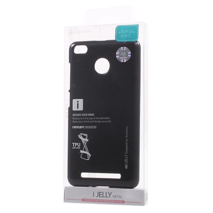MERCURY GOOSPERY i JELLY TPU Case for Xiaomi Redmi 3 Pro - Black-7