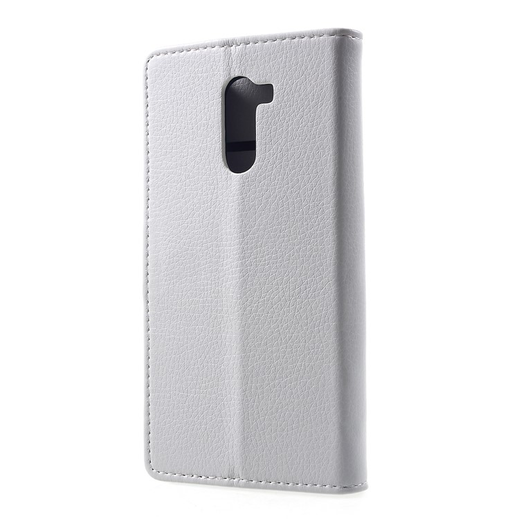 Litchi Skin Leather Wallet Stand Accessory Cover for Xiaomi Pocophone F1 / Poco F1 (India) - White-2