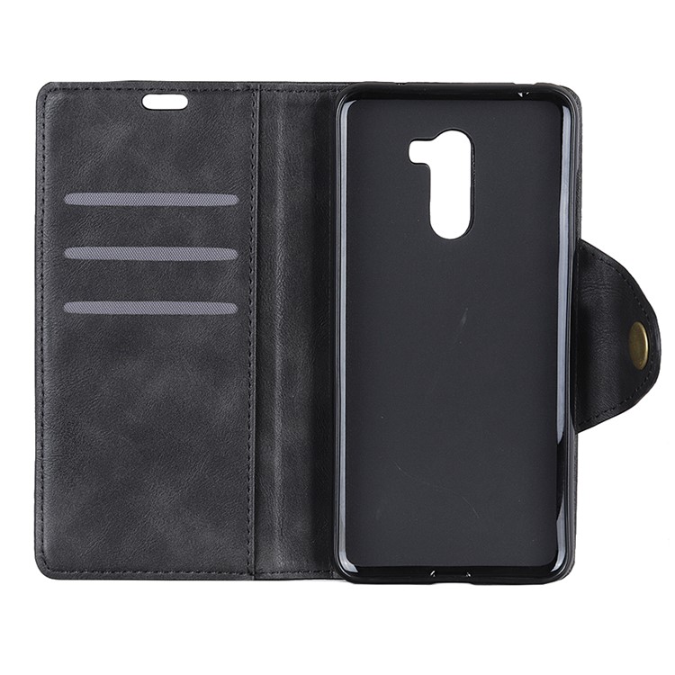 PU Leather Wallet Stand Cell Phone Case for Xiaomi Pocophone F1 / Poco F1 (India) - Black-7