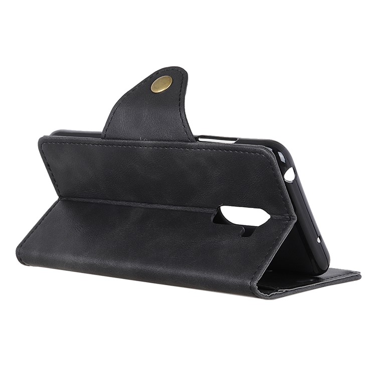 PU Leather Wallet Stand Cell Phone Case for Xiaomi Pocophone F1 / Poco F1 (India) - Black-8