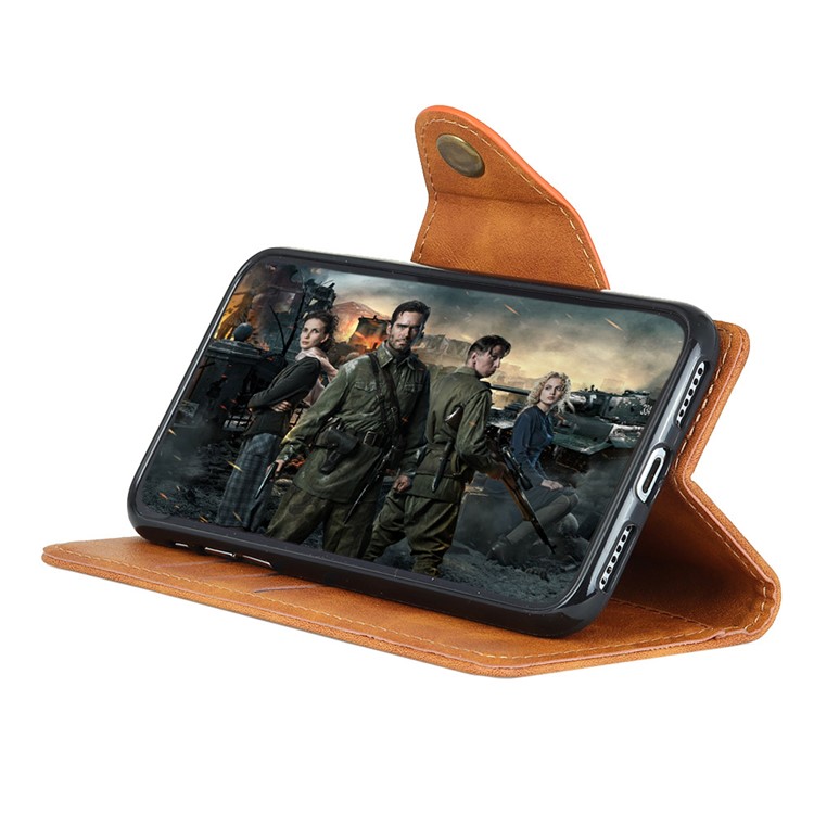 PU Leather Wallet Protector Cover with Stand for Xiaomi Pocophone F1 / Poco F1 (India) - Brown-5