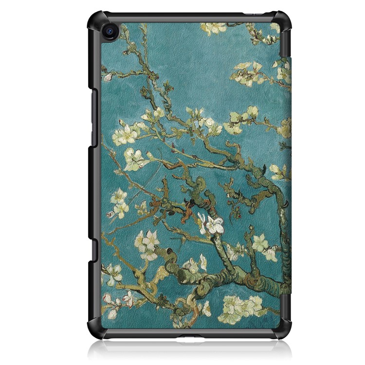 Pattern Printing Tri-fold Stand Leather Smart Case for Xiaomi Mi Pad 4 Plus - Wintersweet-3