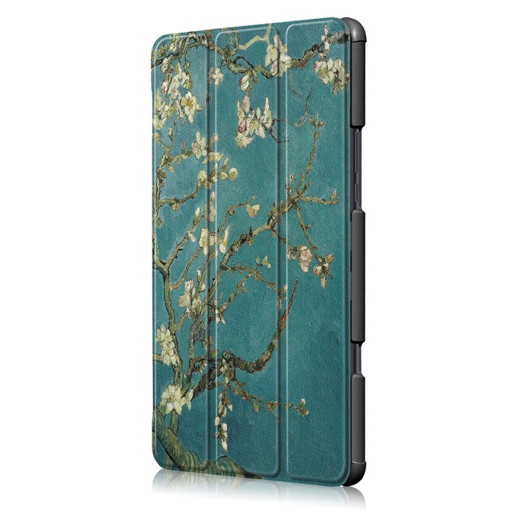 Pattern Printing Tri-fold Stand Leather Smart Case for Xiaomi Mi Pad 4 Plus - Wintersweet-4