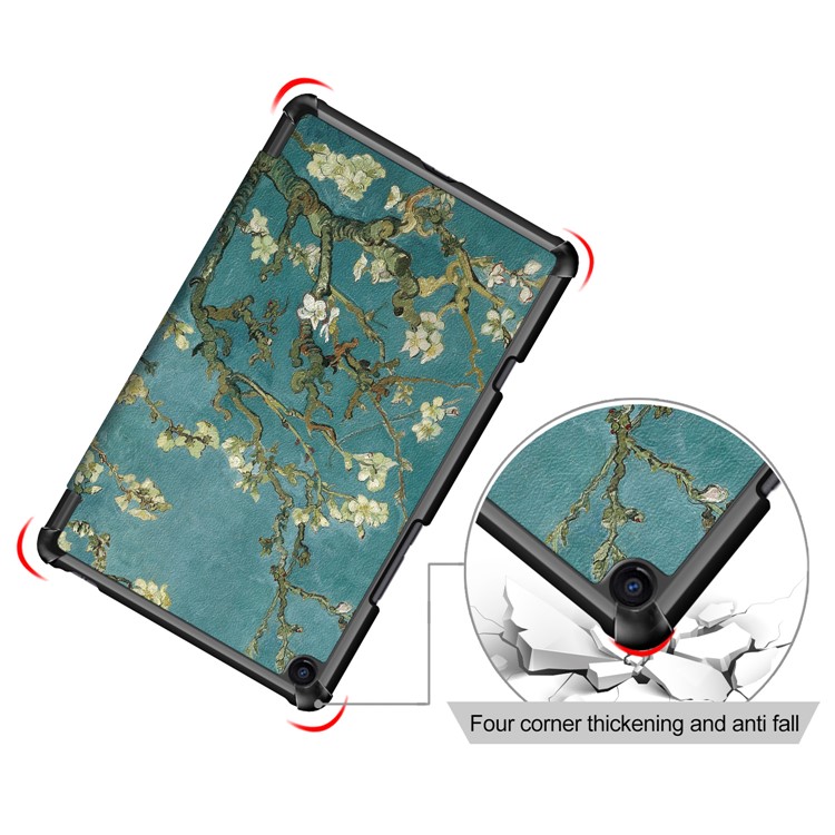 Pattern Printing Tri-fold Stand Leather Smart Case for Xiaomi Mi Pad 4 Plus - Wintersweet-5