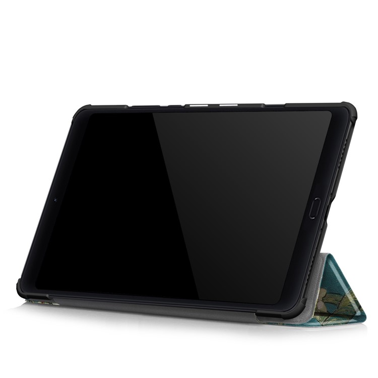 Pattern Printing Tri-fold Stand Leather Smart Case for Xiaomi Mi Pad 4 Plus - Wintersweet-6