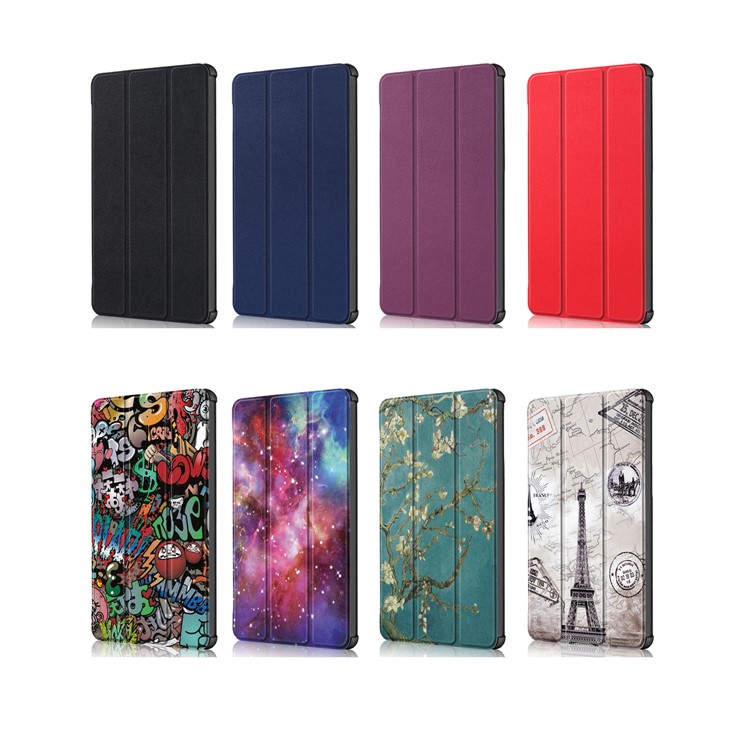 Pattern Printing Tri-fold Stand Leather Smart Case for Xiaomi Mi Pad 4 Plus - Wintersweet-9