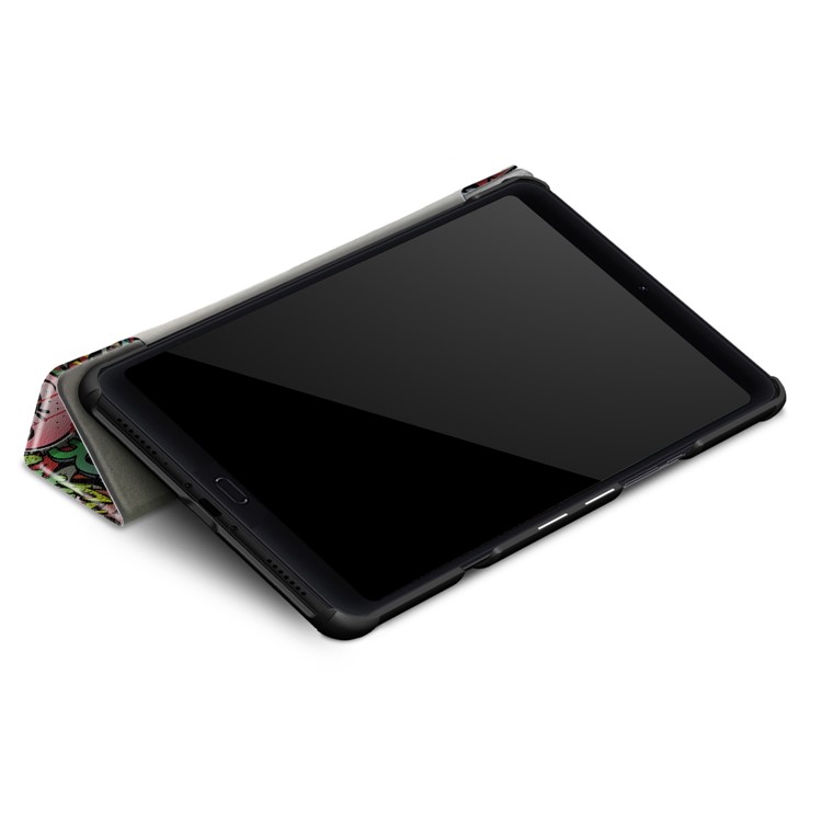 Pattern Printing Tri-fold Stand Leather Smart Cover for Xiaomi Mi Pad 4 Plus - Graffiti Pattern-8