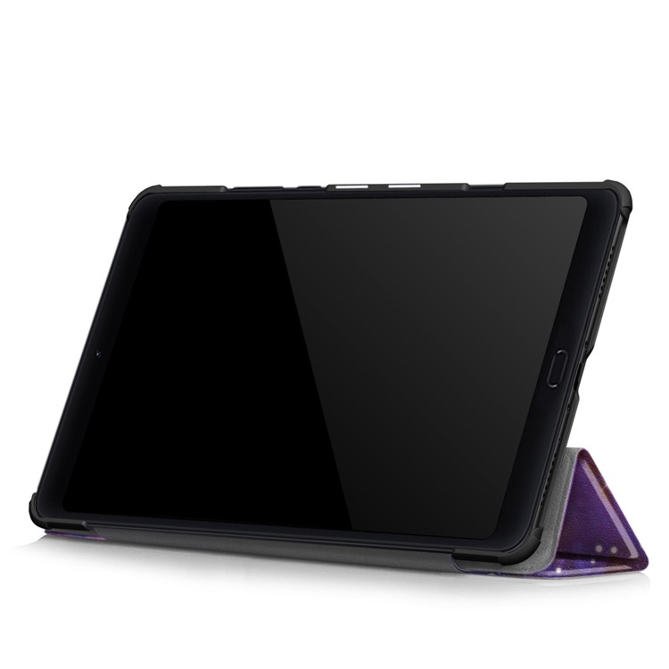 Pattern Printing Tri-fold Stand Leather Smart Shell for Xiaomi Mi Pad 4 Plus - Starry Night-6