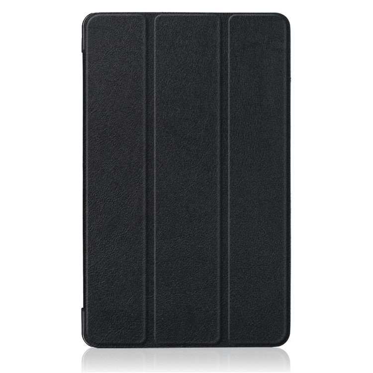 Tri-fold Stand PU Leather Auto Wake/Sleep Case for Xiaomi Mi Pad 4 Plus - Black-2
