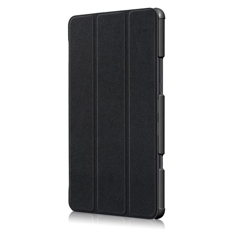 Tri-fold Stand PU Leather Auto Wake/Sleep Case for Xiaomi Mi Pad 4 Plus - Black-4