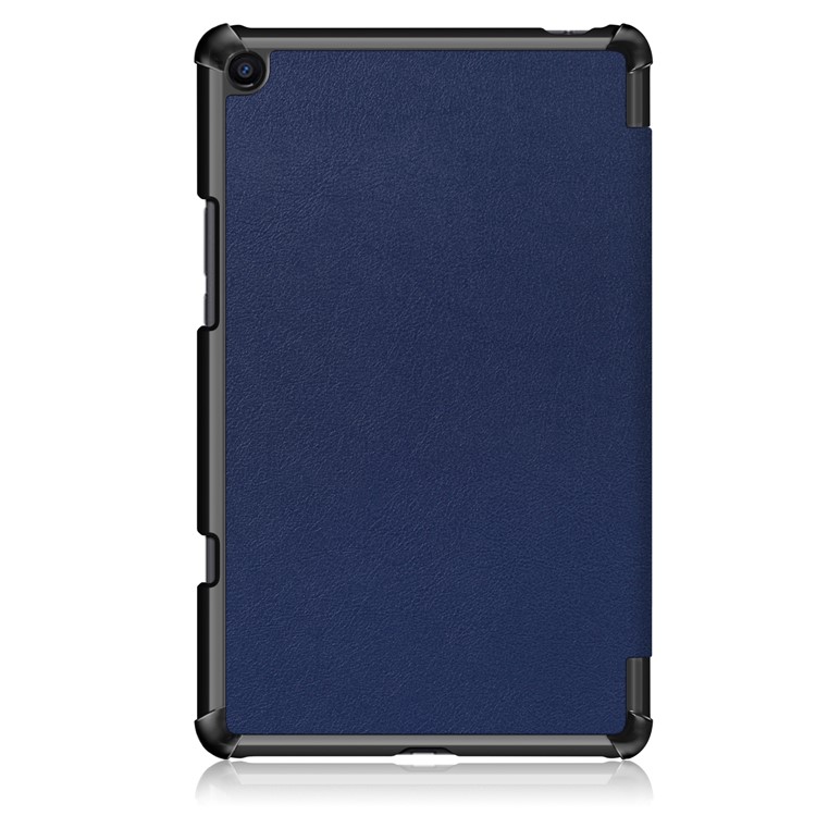 Tri-fold Stand PU Leather Auto Wake/Sleep Tablet Shell for Xiaomi Mi Pad 4 Plus - Dark Blue-3