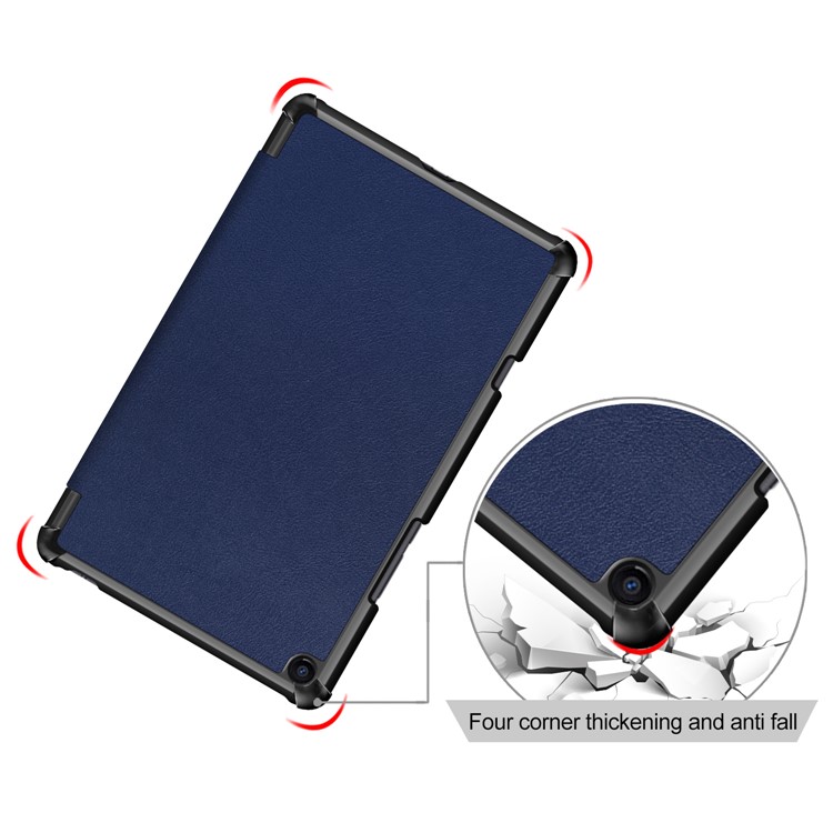 Tri-fold Stand PU Leather Auto Wake/Sleep Tablet Shell for Xiaomi Mi Pad 4 Plus - Dark Blue-5
